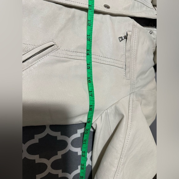 DANIER WOMENS, Small, Crème, Genuine Leather, Jacket - Picture 14 of 16